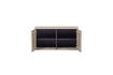Miniature 2-door pine wall cabinet in greige Daily 5