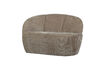 Miniature 2-Seater Bench Left Rib Fabric Dark Sand MOJO 3