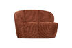 Miniature 2-Seater Bench Left Rib Fabric Rust Brown Mojo 2