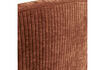 Miniature 2-Seater Bench Left Rib Fabric Rust Brown Mojo 7