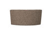 Miniature 2-Seater Dining Bench Woven Fabric Dark Brown Melange Europa 5