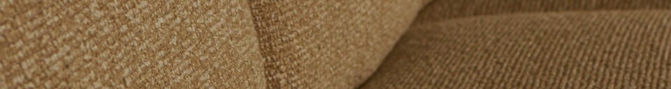 Material Details 2-Seater Sofa Element Arm Right Bouclé Yellow/Brown MOJO