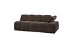 Miniature 2-Seater Sofa Element Right Arm Rib Fabric Brown MOJO 4