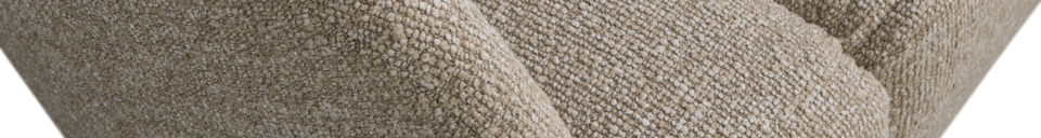 Material Details 2-Seater Sofa Left Boucle Beige Melange Mojo