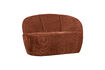 Miniature 2-Seater Sofa Right Rib Fabric Rust Brown Mojo 3