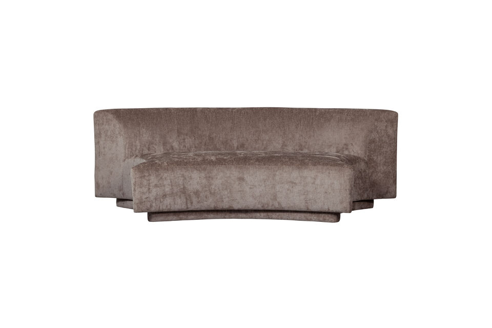 Modular seating modules Upholstered with a coarse chenille Unique organic design H 72 cm x W 215 cm