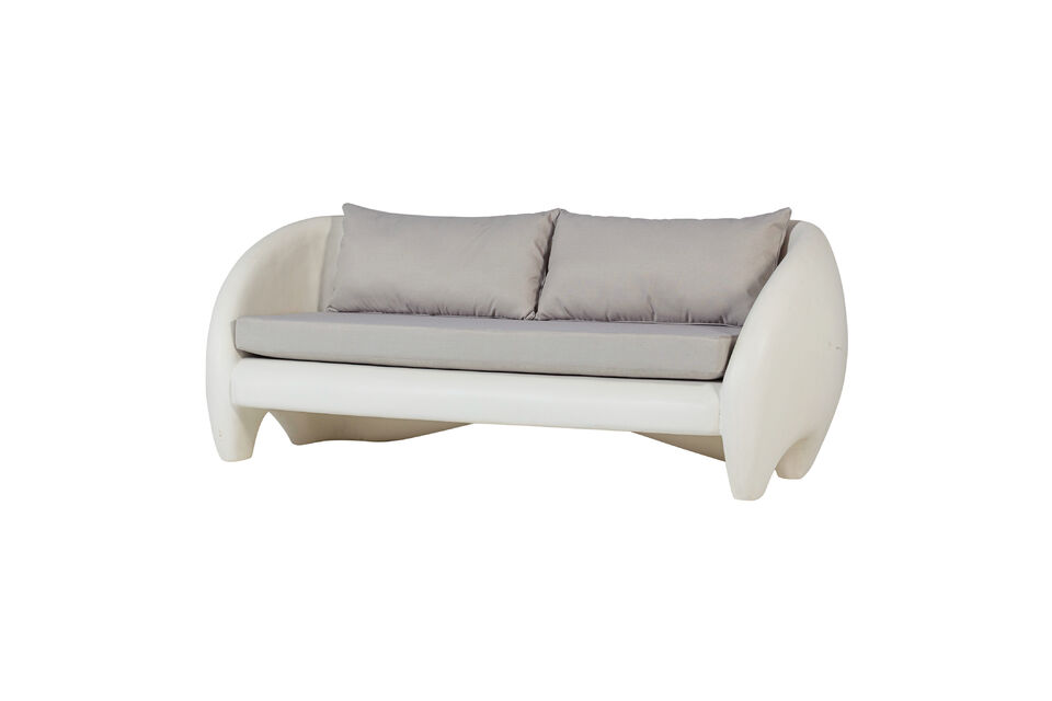 2-Sitzer Garten-Loungesofa Faserverstärktes Polymer Natur VIALE Woood