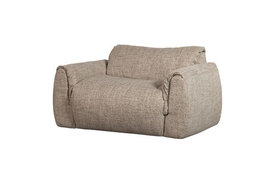 2-Sitzer Loveseat Webstoff Braun Melange BAGGY ohne jede Grenze