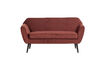 Miniaturansicht 2-Sitzer Sofa 150 cm Samt Bordeauxrot Rocco 3