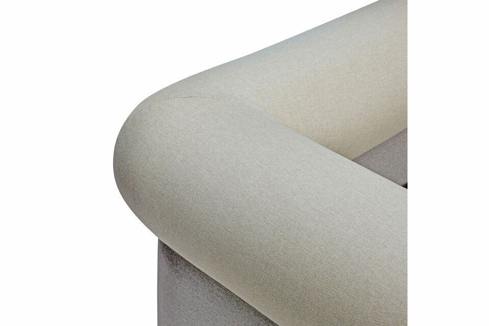 2-Sitzer-Sofa aus grauem Stoff Vera - 5