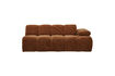 Miniaturansicht 2-Sitzer Sofa-Element Armlehne rechts Rippstoff rostbraun MOJO 2
