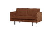 Miniaturansicht 2-Sitzer Sofa Rippstoff Rostbraun Rodeo 1