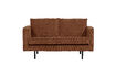 Miniaturansicht 2-Sitzer Sofa Rippstoff Rostbraun Rodeo 2