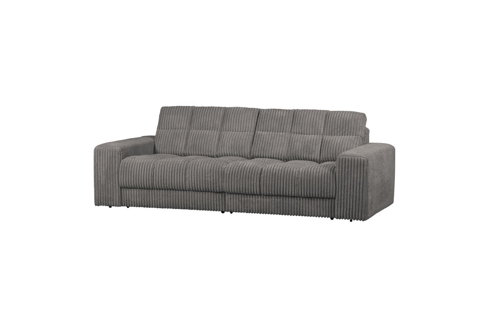 2-Sitzer Sofa Rippstoff Terrazzo SECOND DATE Woood