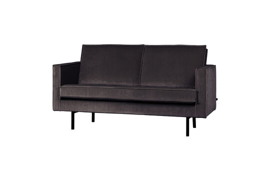 Schauen Sie die Produktbeschreibung an 2-Sitzer Sofa Samt Anthrazit Rodeo 2-Sitzer Sofa Samt Anthrazit Rodeo