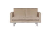 Miniaturansicht 2-Sitzer Sofa Samt Khaki RODEO 2