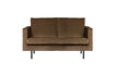 Miniaturansicht 2-Sitzer Sofa Samt taupe Rodeo 2