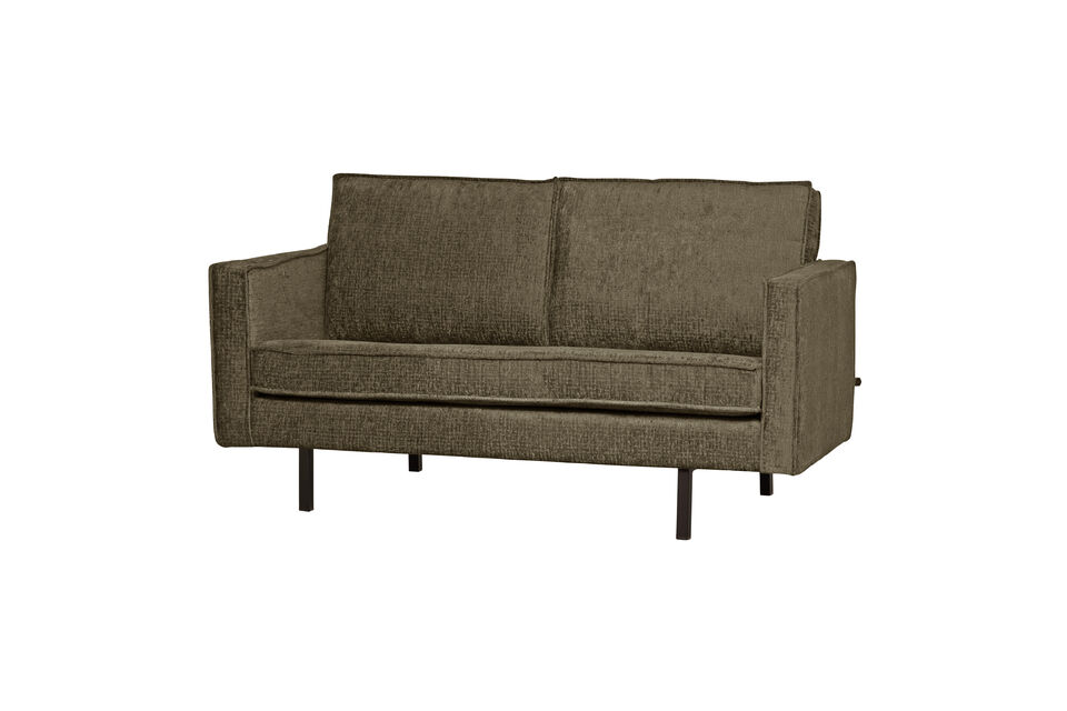 2-Sitzer Sofa Struktur-Samt Bonsai Rodeo Woood