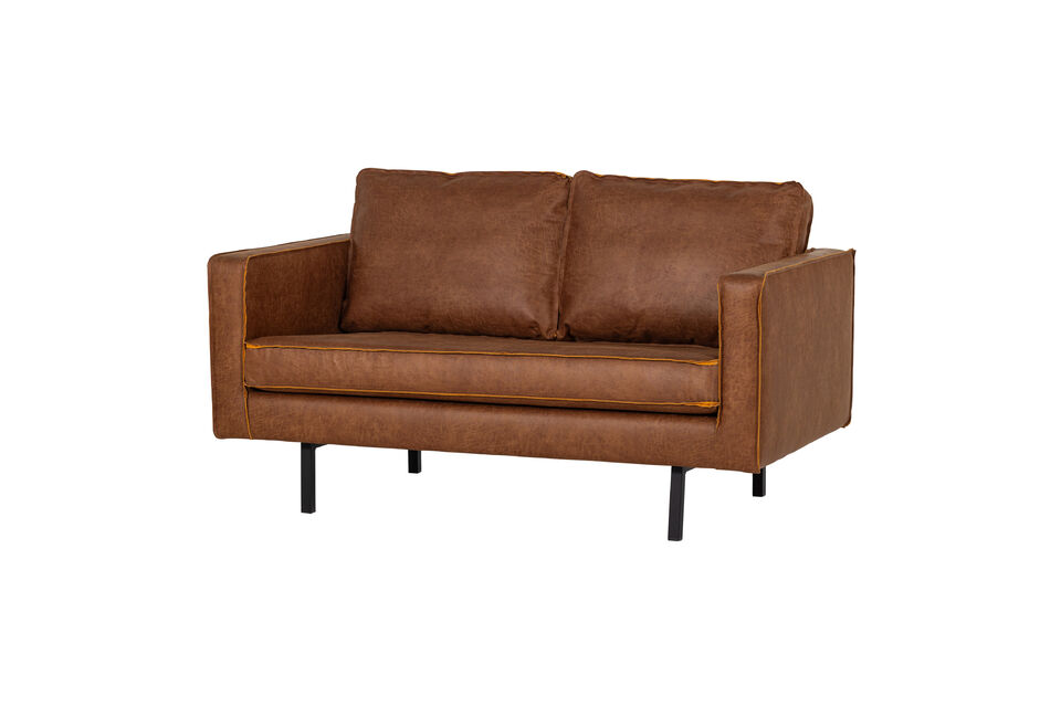 2-zits bank eco-leer cognac Rodeo Woood