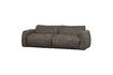 Miniatuur 2-zits bank geweven stof warmgrijs melange Baggy 1