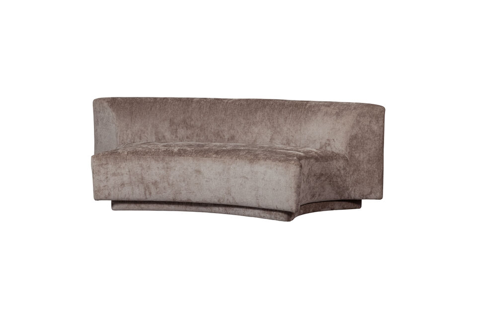 2-zits bank taupe chenille Popular Woood