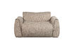 Miniatuur 2-zitsbank Loveseat Geweven stof Bruin melange BAGGY 2