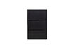 Miniature 3-Compartment Shoe Cabinet Metal Black Sabine 4