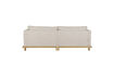 Miniature 3-seater fabric sofa in beige and oak Blossom 4
