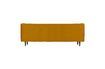 Miniature 3 seater ochre velvet sofa Studio 4