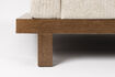 Miniature 3-seater sofa in beige fabric Blossom 8