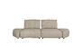 Miniature 3-seater sofa in beige fabric Hunter Clipped