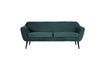 Miniature 3 seater sofa in blue velvet Rocco 1