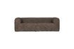 Miniature 3 seater sofa in brown fabric Bean 1