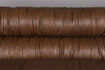 Miniature 3-seater sofa in dark brown leather Douglas 5