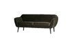 Miniature 3-seater sofa in khaki velvet Rocco 5
