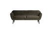 Miniature 3-seater sofa in khaki velvet Rocco 1
