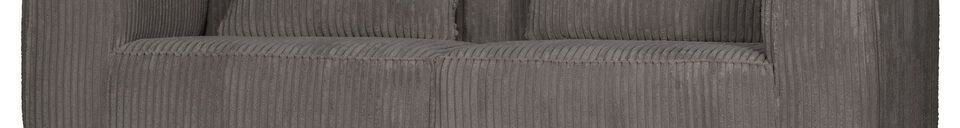 Material Details 3 seater sofa in taupe Bean fabric
