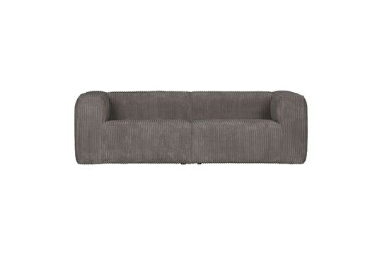 3 seater sofa in taupe Bean fabric Clipped