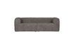 Miniature 3 seater sofa in taupe Bean fabric 1