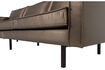 Miniature 3-Seater Sofa Metallic Copper Brown RODEO 7