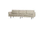 Miniature 3-Seater Sofa Structure Velvet Wheatfield Rodeo Clipped