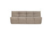 Miniature 3-Seater Sofa Velvet Warm Taupe CLUSTER 2