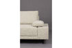 Miniature 3-seater sofa with left chaise longue in off-white polyester Shelly 3