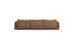 Miniature 3-Seater Woven Chenille Sofa Brown BAGGY 3