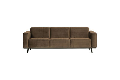 3-Sitzer Sofa 230 cm Samt Taupe STATEMENT