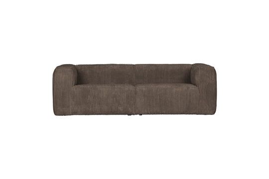 Schauen Sie die Produktbeschreibung an 3-Sitzer-Sofa aus braunem Bean-Stoff 3-Sitzer-Sofa aus braunem Bean-Stoff