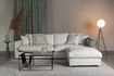 Miniaturansicht 3-Sitzer-Sofa aus cremefarbenem Stoff Sense 3