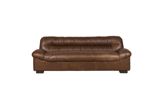 3-Sitzer Sofa aus dunkelbraunem Leder Douglas ohne jede Grenze