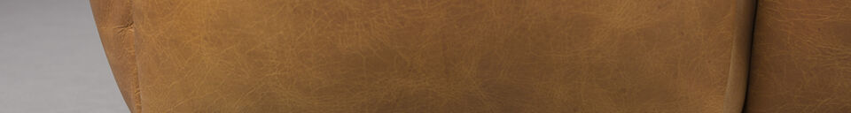 Materialbeschreibung 3-Sitzer Sofa Leder cognac Hackman