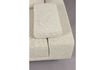 Miniaturansicht 3-Sitzer-Sofa mit Longchair links aus cremeweißem Polyester Shelly 4